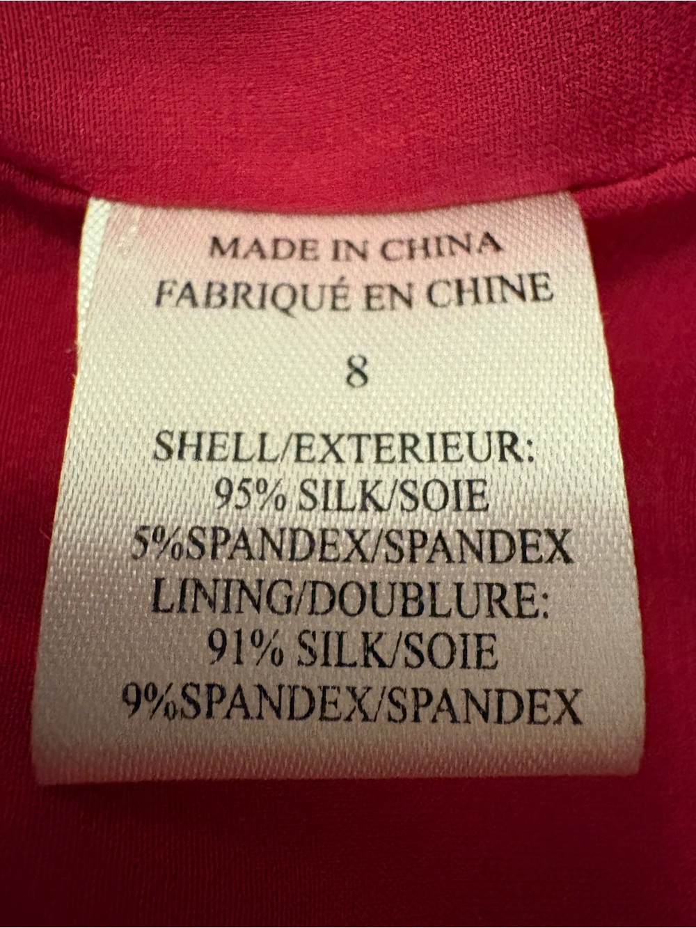 Theory 95% Silk Alesandra Racerback Pocket Dress Raspberry Red Resort-wear Sz 8 - Picture 4 of 10